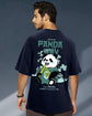 Panda Way Graphic Printed Oversized T-shirt